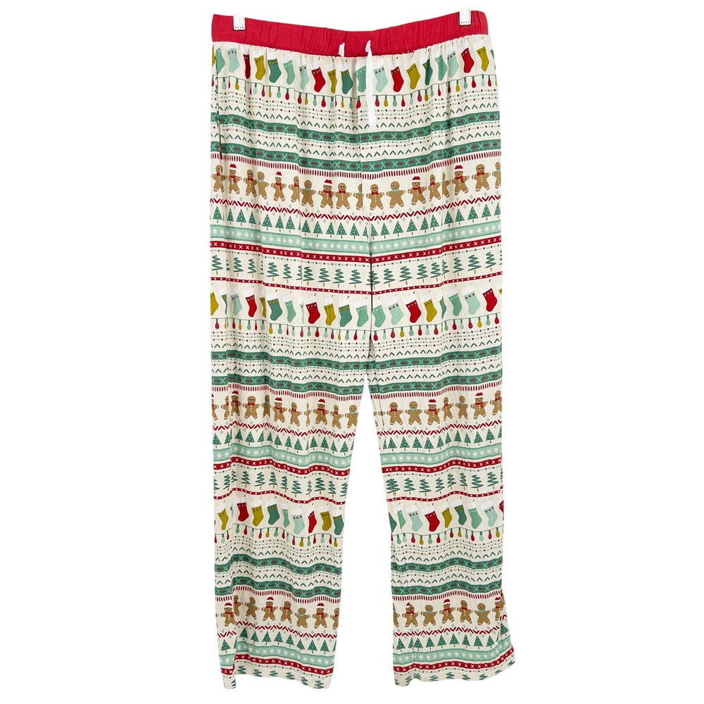 Little Sleepies Mens Christmas‎ Festive Fair Isle Bamboo Pajama Pants Size XXL
